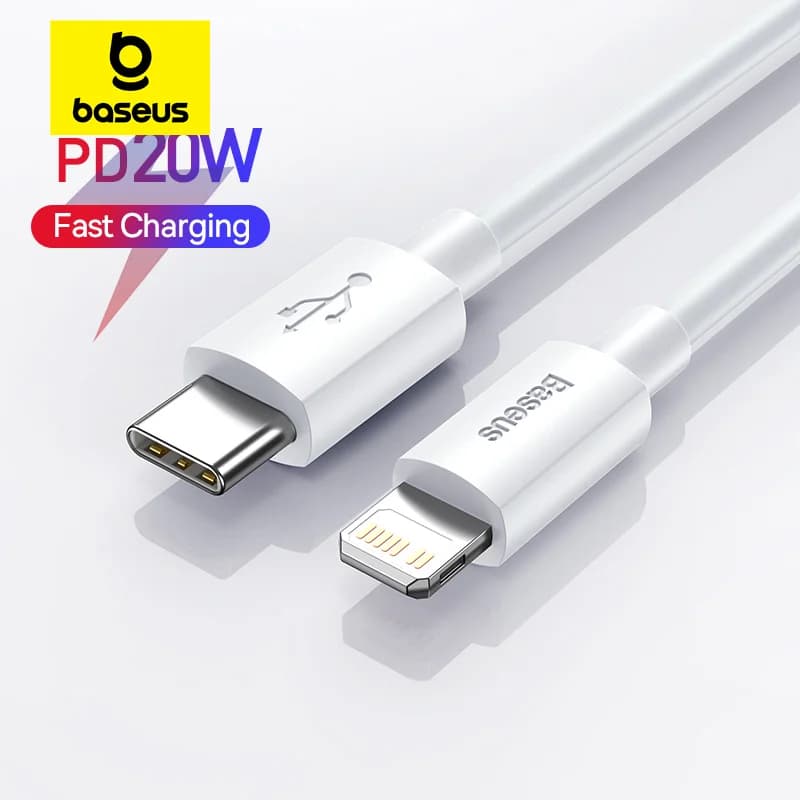 สายชาร์จเร็ว USB-C เป็น Lightning 20W สำหรับ iPhone