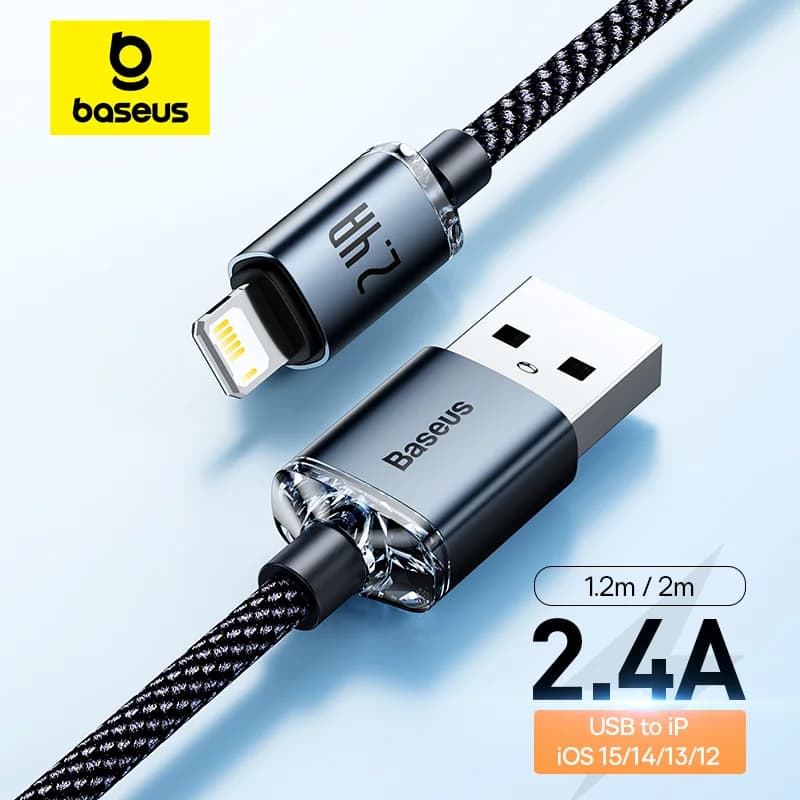 สายข้อมูล USB ชาร์จเร็วสำหรับ iPhone และ iPad