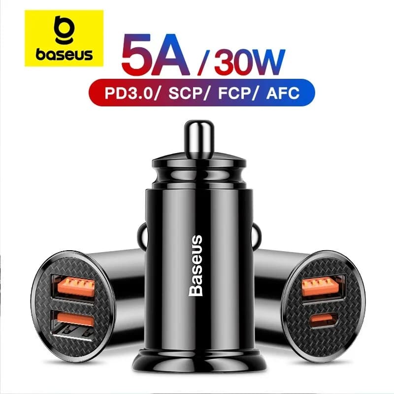 ที่ชาร์จรถยนต์ USB 30W รองรับ Quick Charge 4.0