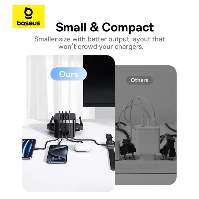ปลั๊กพ่วงอเนกประสงค์ 7-in-1 พร้อมช่องเสียบ AC 3 ช่อง และ USB-C